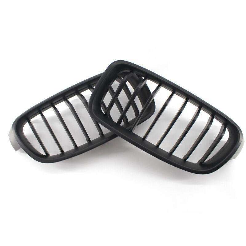 2X/Set Flat Black 8 Slat Front Grille Fits for BMW F30 F31 Sedan Wagon 2012-2017