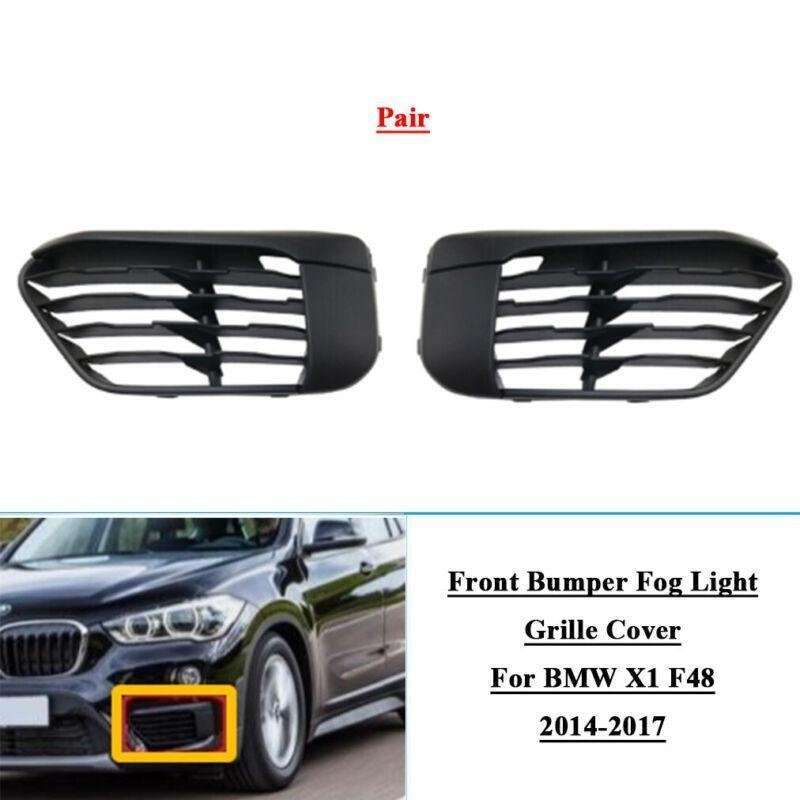 2x Front Bumper Fog Light Grille Cover For BMW X1 F48 2014-2017 LR 51117453981/2