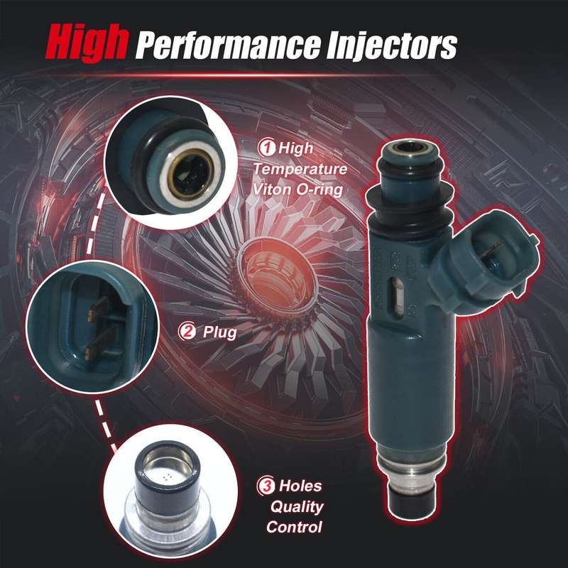 4pcs Injector Compatible Toyota Starlet EP91 Corolla EE102 Tercel EL51 4EFE