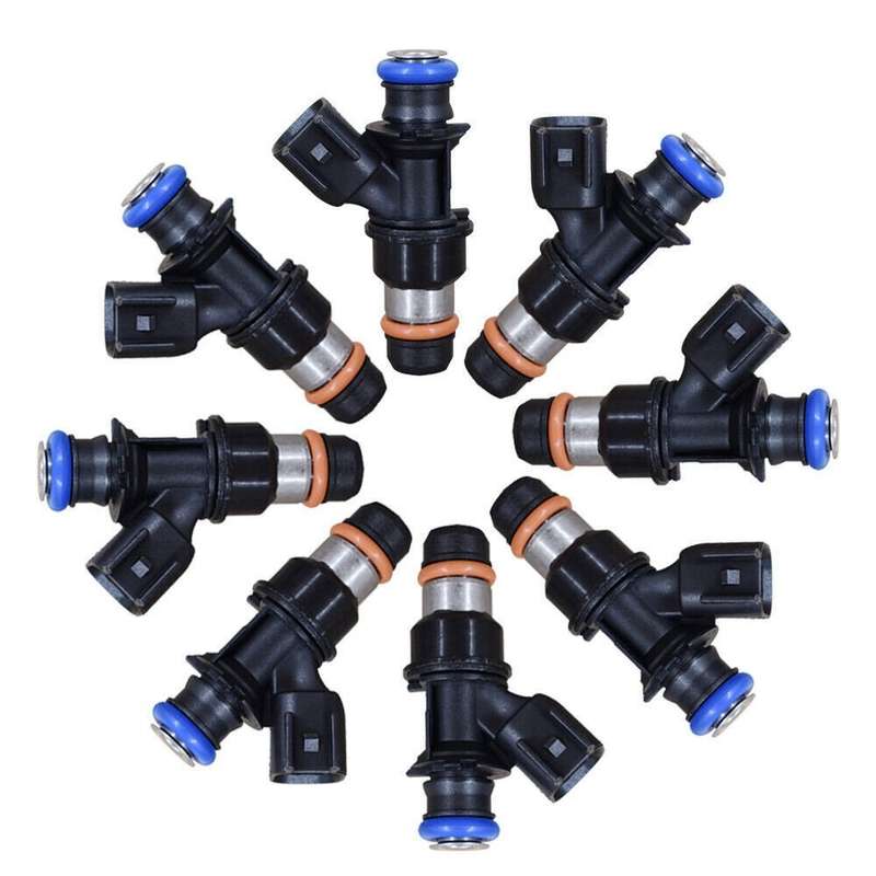 Set of 8 Fuel Injectors 12580681 Compatible 04-10 Chevrolet GMC 4.8 5.3 6.0 6.2L