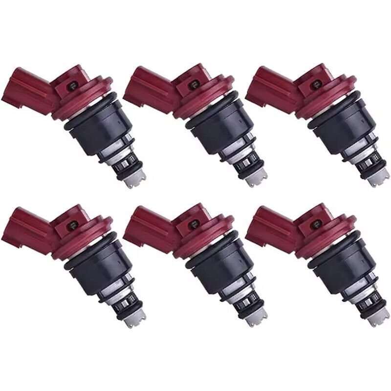 6x 740cc side feed fuel injectors RR544 Compatible Nissan Fairlady Z Z32 300ZX