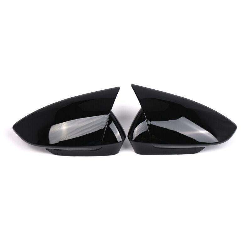 2x Rear View Wing Mirror Cover Caps For VW ID.4 VW ID.5 2021-2024 Gloss Black