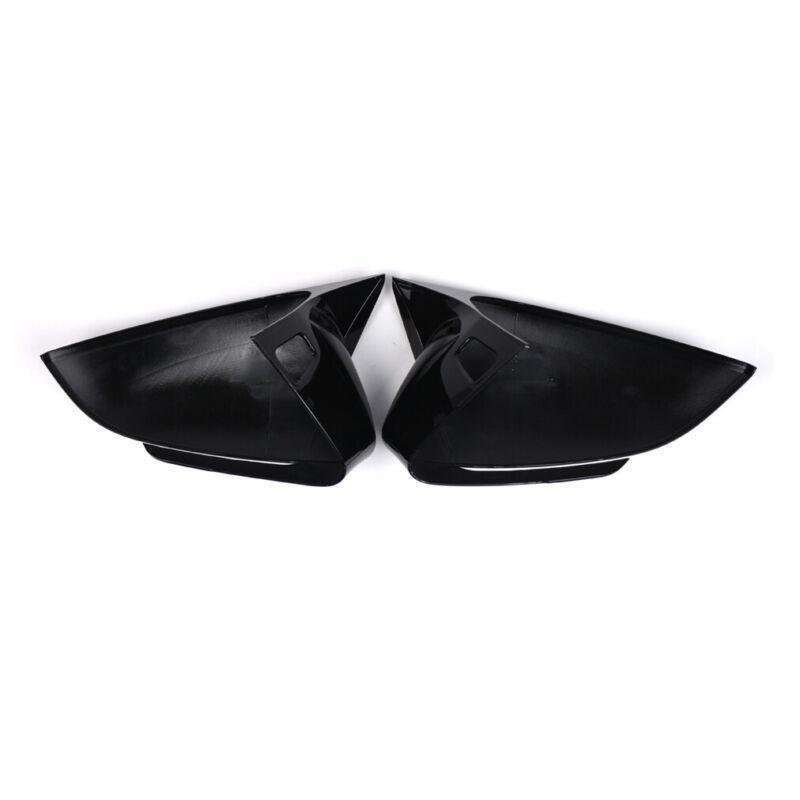 2x Rear View Wing Mirror Cover Caps For VW ID.4 VW ID.5 2021-2024 Gloss Black