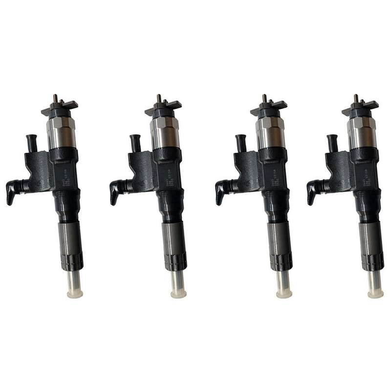 4PCS Fuel Injector Compatible with Denso ISUZU 4HK1 6HK1 095000-5341 095000-5342
