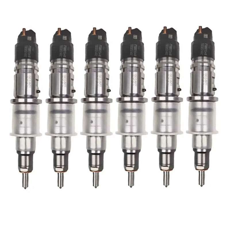 6 Fuel Injectors Compatible Cummins 6L ISLE QSL Holland T6 T7 Iveco Case IH