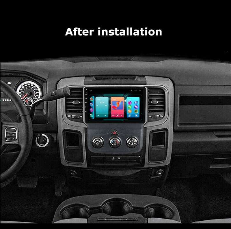 For Dodge RAM 1500 2500 3500 Android Car Radio Head Unit BT CarPlay Stereo +DVR