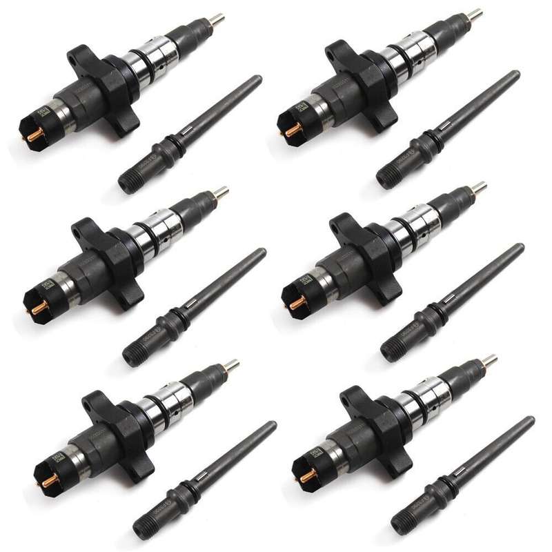 6x Fuel Injectors Compatible with Dodge Cummins 5.9L Bosch 0986435503 0445120210