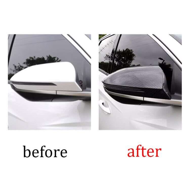 For Hyundai Tucson 2022-2024 Style Carbon Fiber Rear View Side Door Mirror Cover