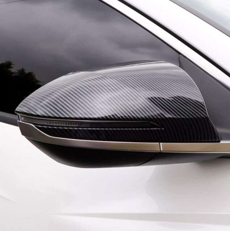 For Hyundai Tucson 2022-2024 Style Carbon Fiber Rear View Side Door Mirror Cover