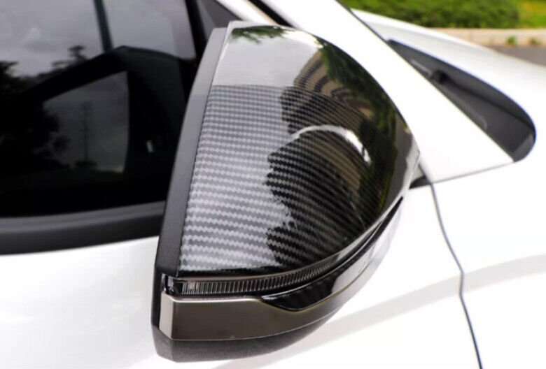For Hyundai Tucson 2022-2024 Style Carbon Fiber Rear View Side Door Mirror Cover