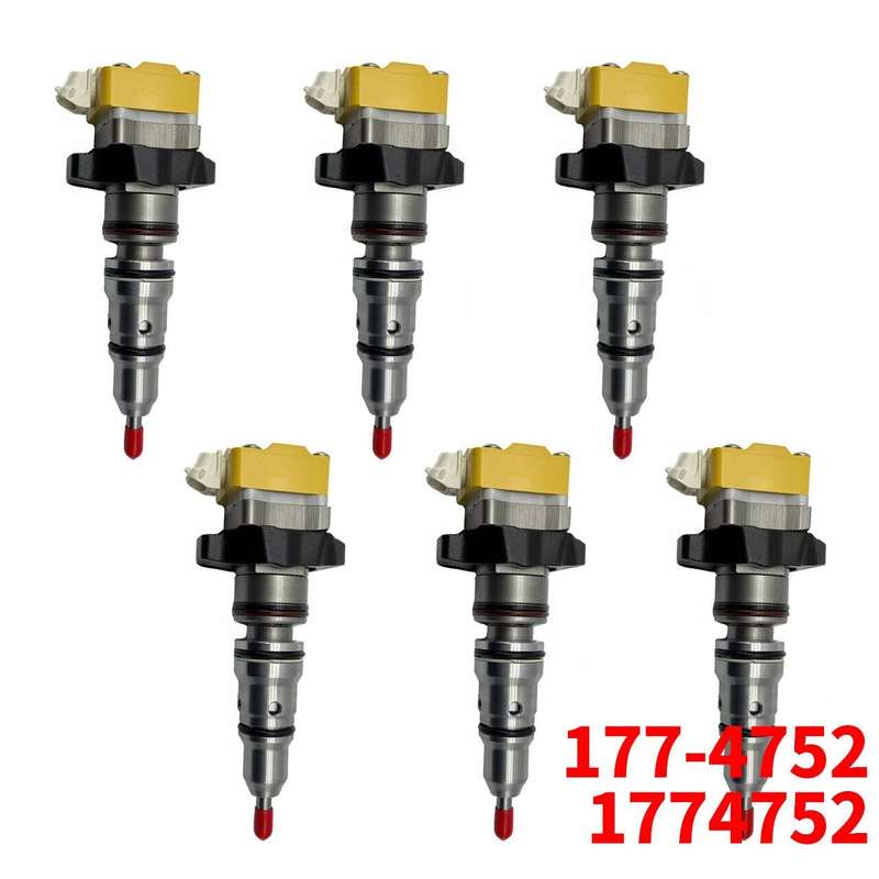 6X Fuel Injector 177-4752 1774752 compatible with Caterpillar 3126B 3126E 953C