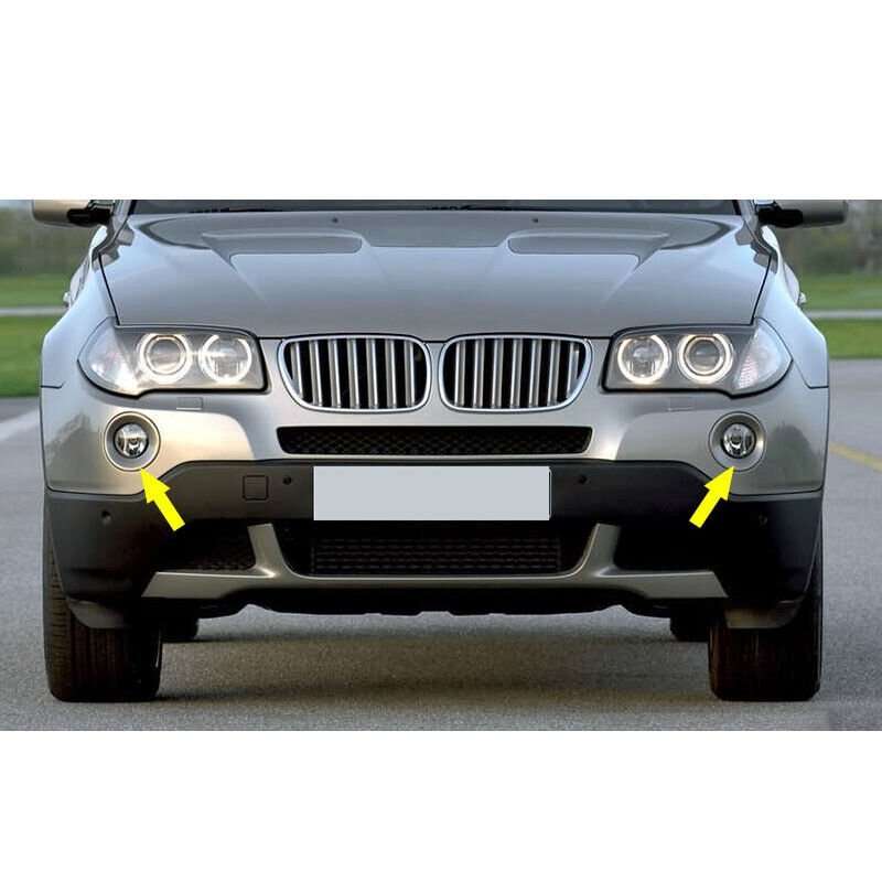Pair Fog Lamp Bezel LH RH Fog Light Cover Ring Fit For 2007-2010 BMW X3 E83 LCI
