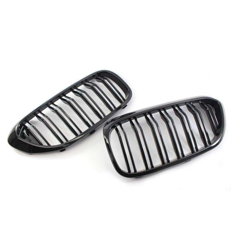 Pair of Gloss Black Front Grille Grill Fit For BMW 5-Series G30 2017