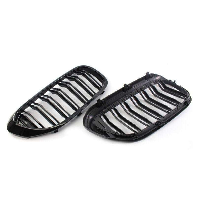 Pair of Gloss Black Front Grille Grill Fit For BMW 5-Series G30 2017
