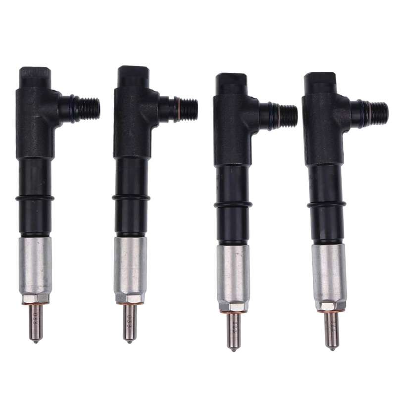 4Pcs Fuel Injector 1J550-53000 1J550-53001 for Kubota V3800 V3800-DI-T Engine