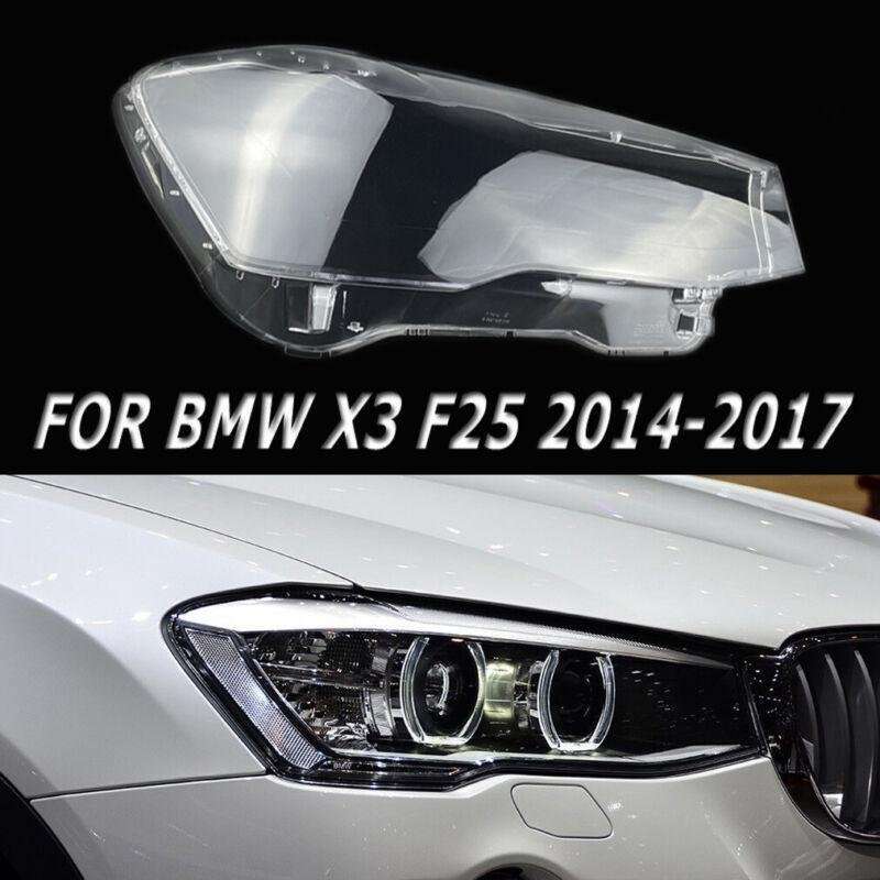 Fit For BMW X3 F25 2014-2017 Headlight Lens Cover Transparent Right