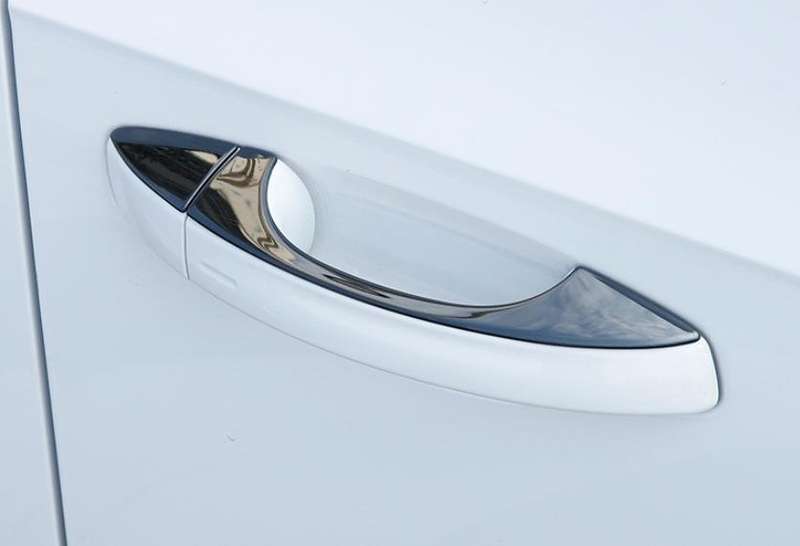For VW Arteon 2019-2023 Black Titanium Exterior Side Door Handle Cover Trim 4pcs