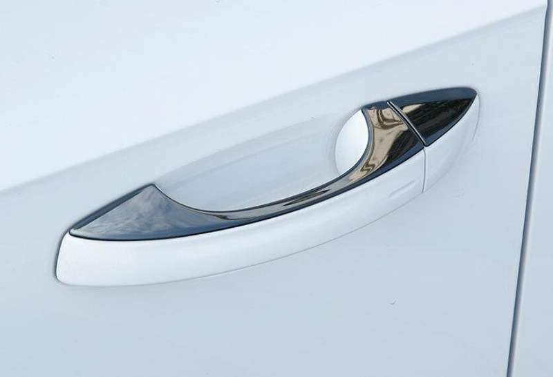 For VW Arteon 2019-2023 Black Titanium Exterior Side Door Handle Cover Trim 4pcs