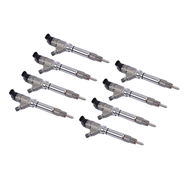 8Pcs Diesel Injectors 0986435521 For Savana Sierra 2500 3500 Chevy 2006-07 6.6L