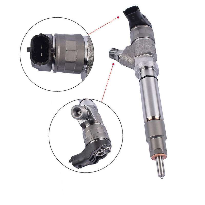 8Pcs Diesel Injectors 0986435521 For Savana Sierra 2500 3500 Chevy 2006-07 6.6L
