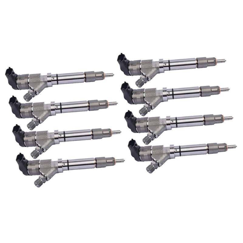 8Pcs Diesel Injectors 0986435521 For Savana Sierra 2500 3500 Chevy 2006-07 6.6L