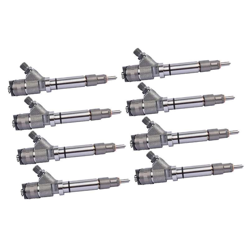8Pcs Diesel Injectors 0986435521 For Savana Sierra 2500 3500 Chevy 2006-07 6.6L