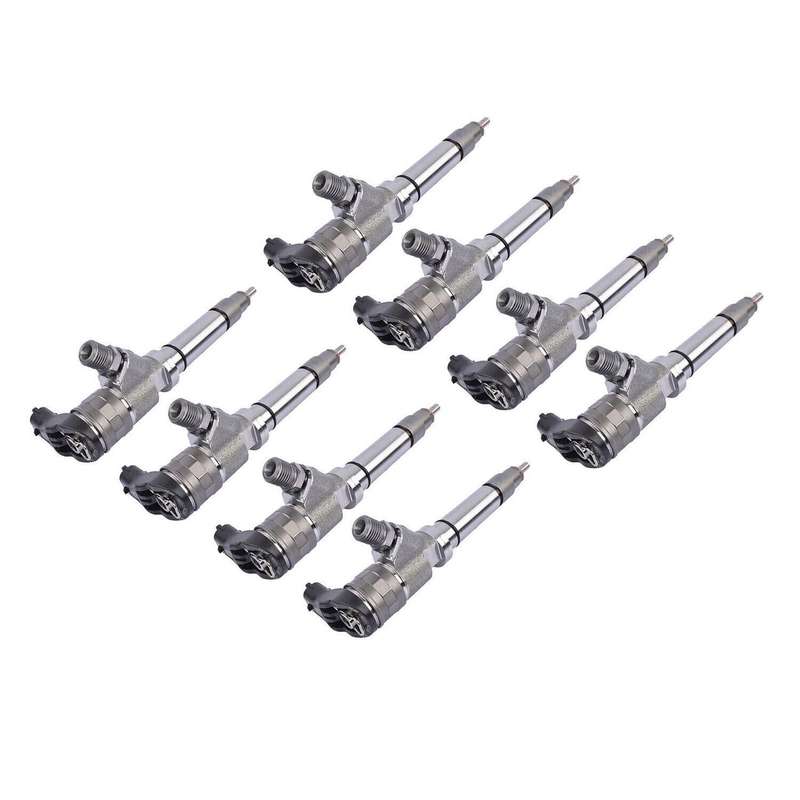 8Pcs Diesel Injectors 0986435521 For Savana Sierra 2500 3500 Chevy 2006-07 6.6L