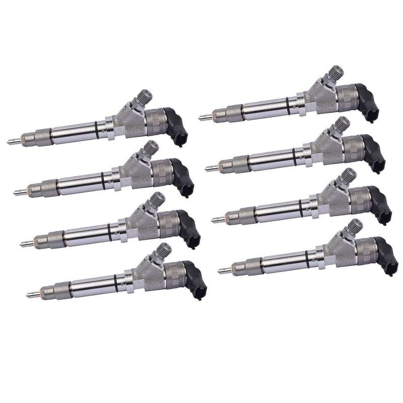 8Pcs Diesel Injectors 0986435521 For Savana Sierra 2500 3500 Chevy 2006-07 6.6L