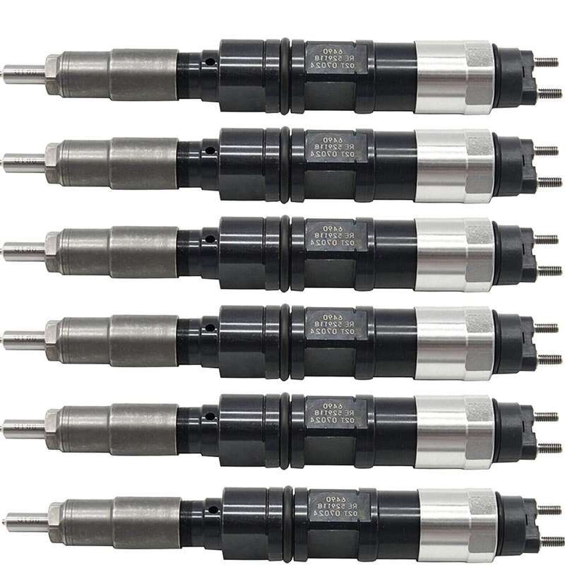 6XFuel Injector RE524369 Compatible DENSO John Deere 6081T Tractor Diesel Engine