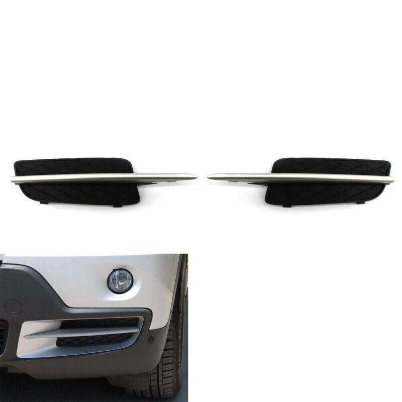 Front Left&amp;Right Bumper Lower Grille Cover w/ Silver Trim for 2007-09 BMW X5 E70