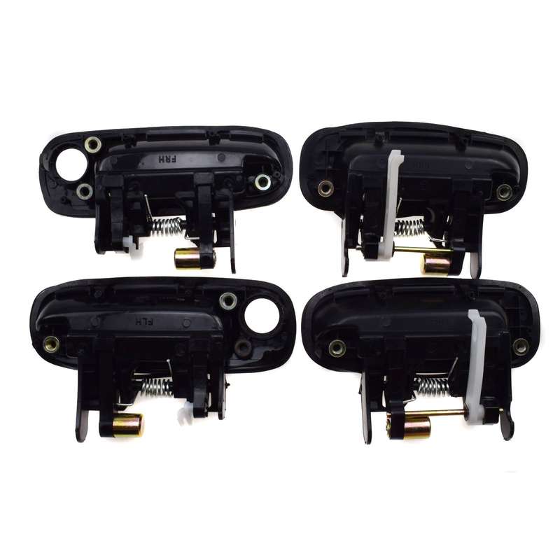 Black Outside Beige Inside Door Handle For Toyota Corolla 1998-2003 8Pcs