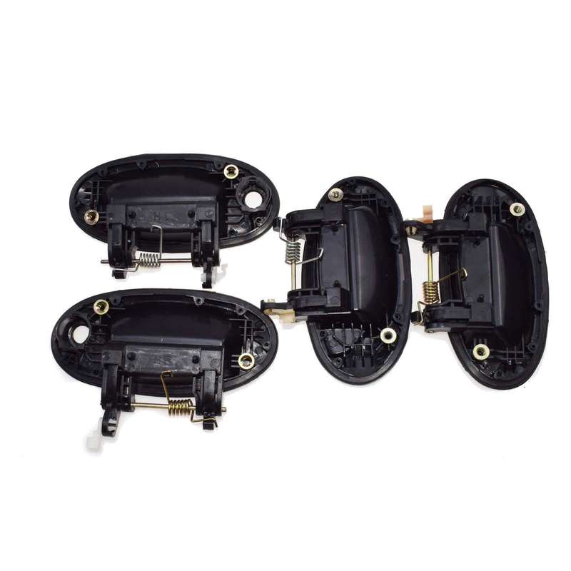4PCS Outside Door Handles Front Rear Left Right For Hyundai Elantra 1996-2000