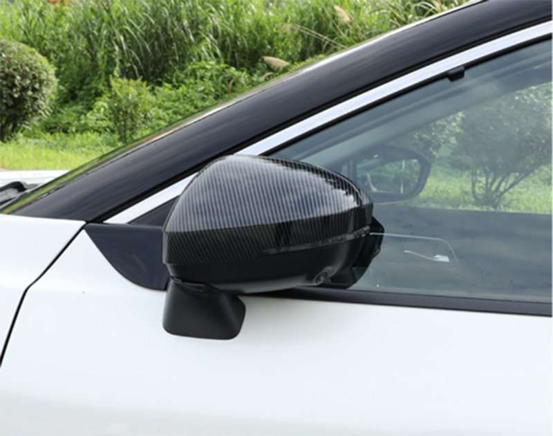 For Nissan Rogue 2021-2023 Carbon fiber Side Door Rearview Mirror Cover cap trim