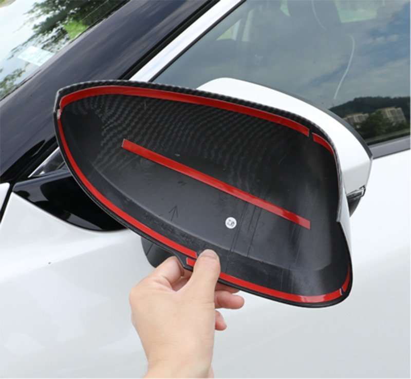 For Nissan Rogue 2021-2023 Carbon fiber Side Door Rearview Mirror Cover cap trim
