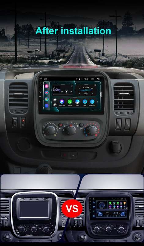Android12 GPS SatNav BT Car Stereo Radio For Nissan NV300 Fiat Talento 2014-2019