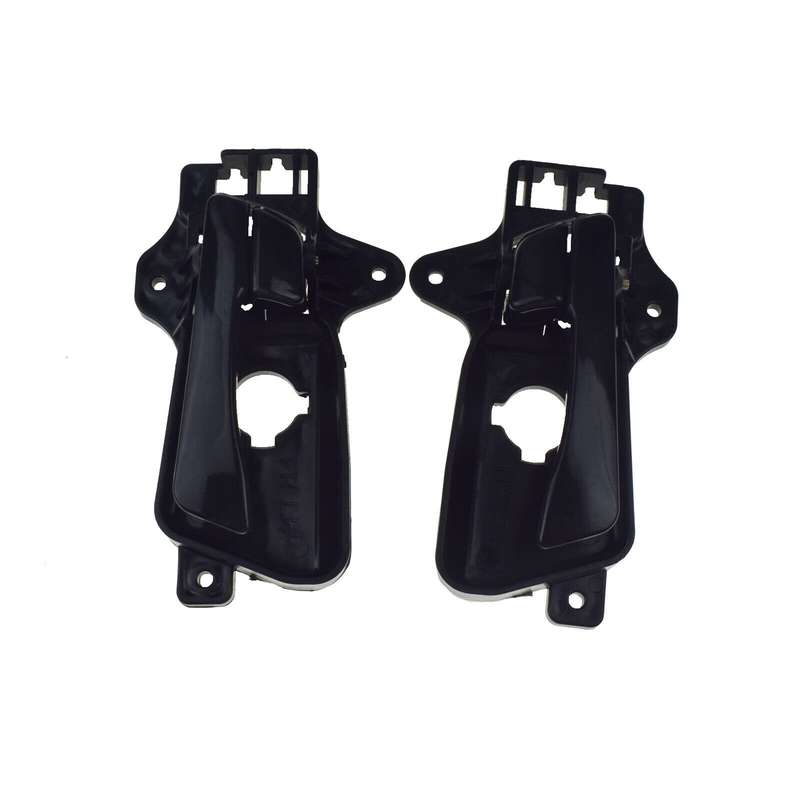 Front Left &amp; Right Interior Door Handles Black Pair For Hyundai Elantra 2009-12