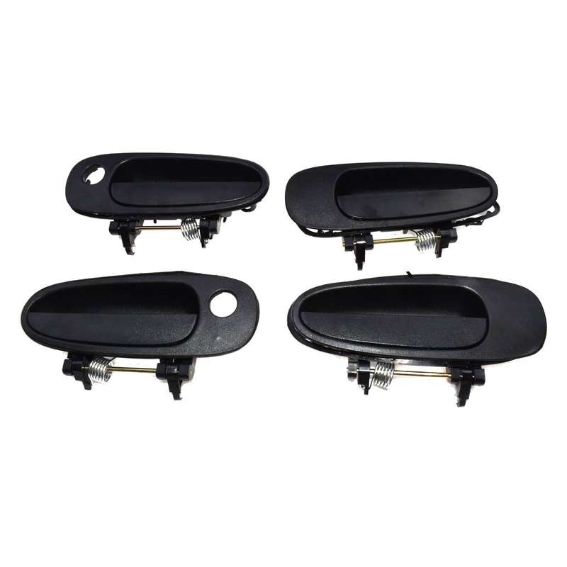 For TOYOTA COROLLA 93-97 Outside Door Handle Front Rear Left Right Black 4Pcs