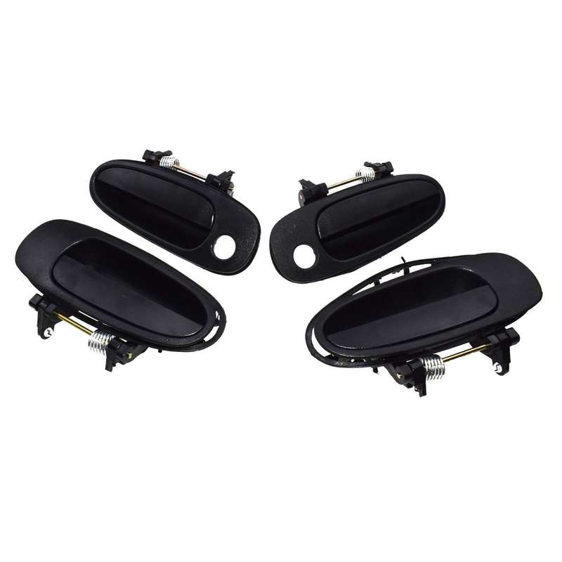 For TOYOTA COROLLA 93-97 Outside Door Handle Front Rear Left Right Black 4Pcs
