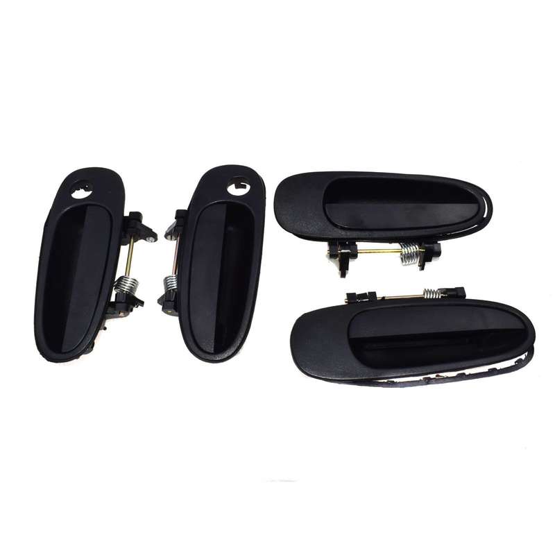 For TOYOTA COROLLA 93-97 Outside Door Handle Front Rear Left Right Black 4Pcs