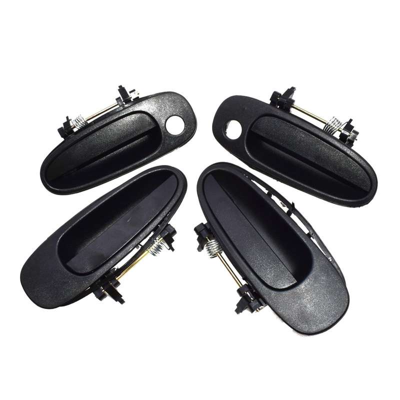 For TOYOTA COROLLA 93-97 Outside Door Handle Front Rear Left Right Black 4Pcs