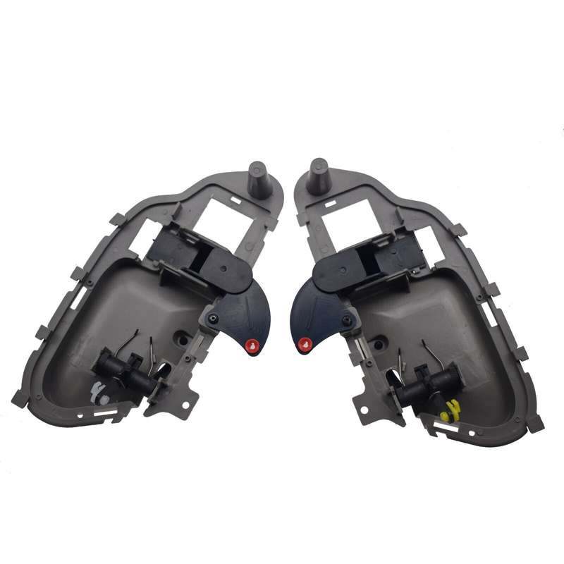 Left &amp; Right Inside Interior Door Handles Gray 2PCS For Chevrolet GMC Cadillac