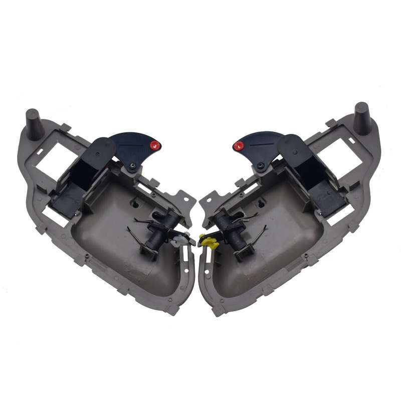 Left &amp; Right Inside Interior Door Handles Gray 2PCS For Chevrolet GMC Cadillac