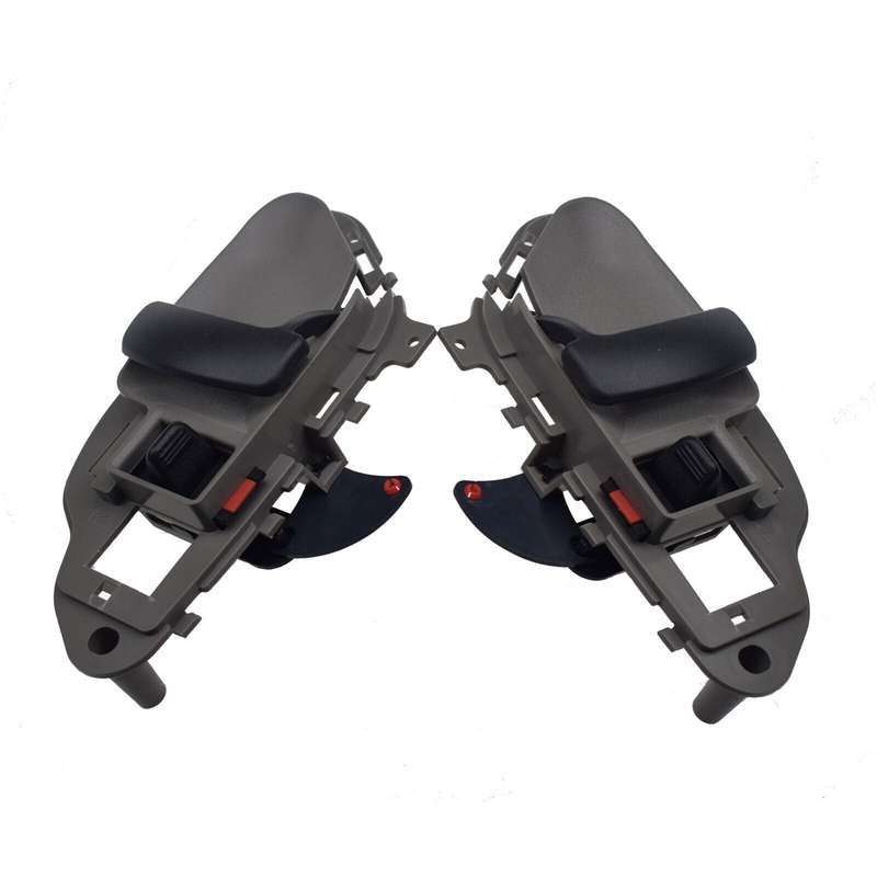 Left &amp; Right Inside Interior Door Handles Gray 2PCS For Chevrolet GMC Cadillac