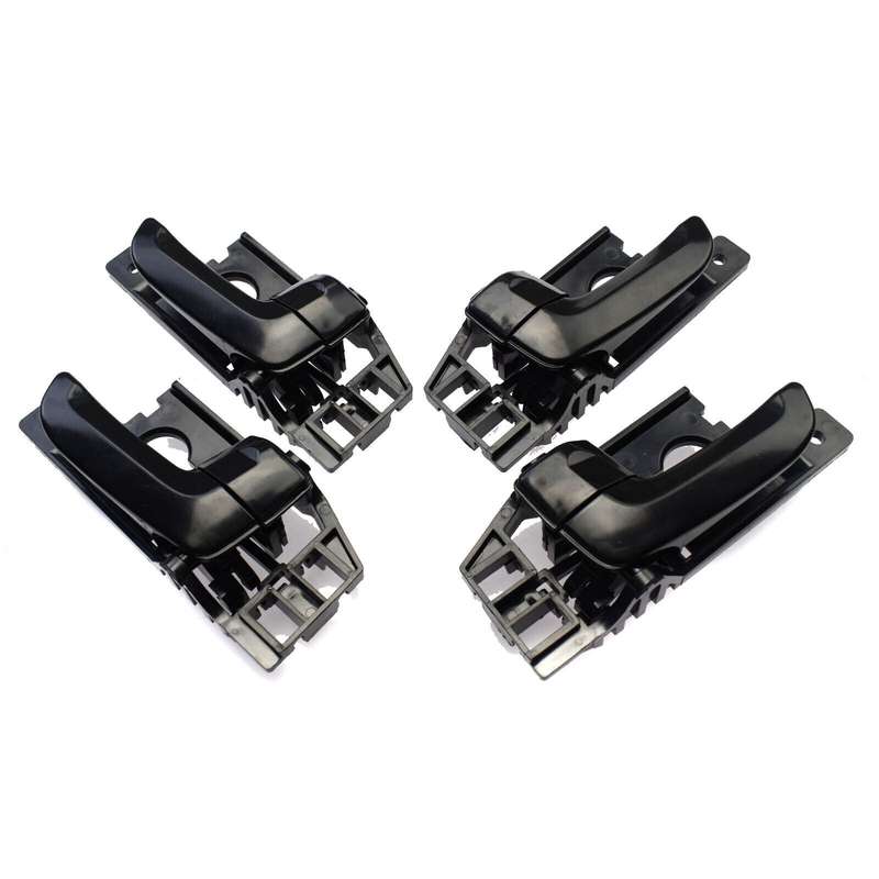 Black Inside Interior Door Handle Left &amp; Right Set of 4 For Kia Sportage 2005-10