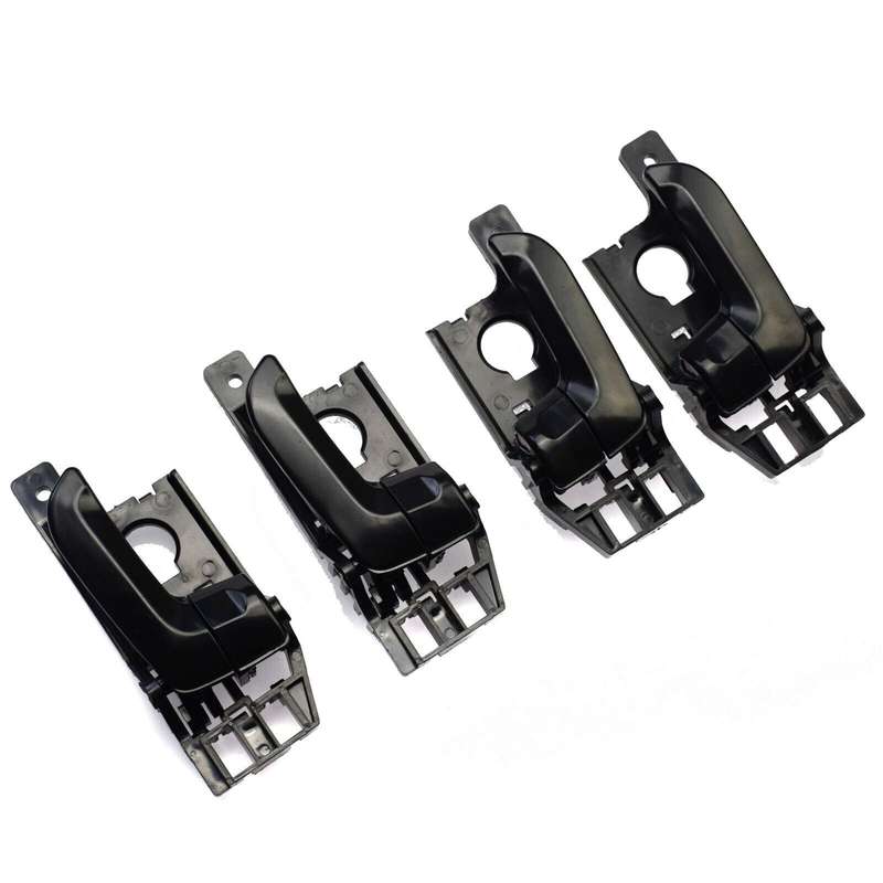 Black Inside Interior Door Handle Left &amp; Right Set of 4 For Kia Sportage 2005-10