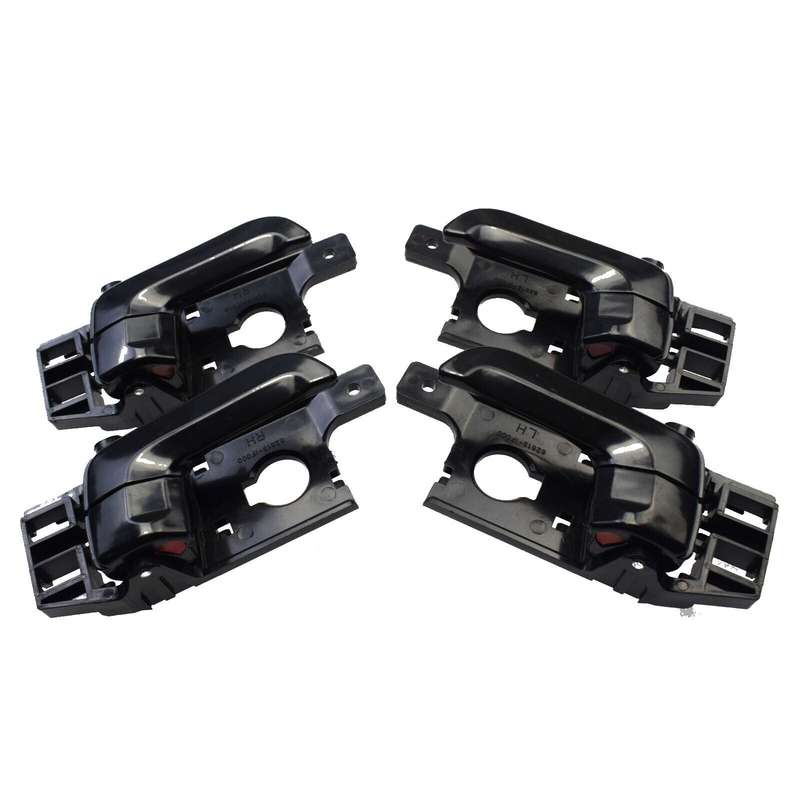Black Inside Interior Door Handle Left &amp; Right Set of 4 For Kia Sportage 2005-10
