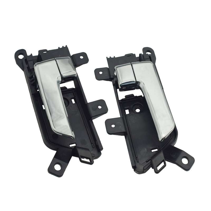Left &amp; Right Interior Door Handles Chrome Pair For Kia Borrego 2009-2011
