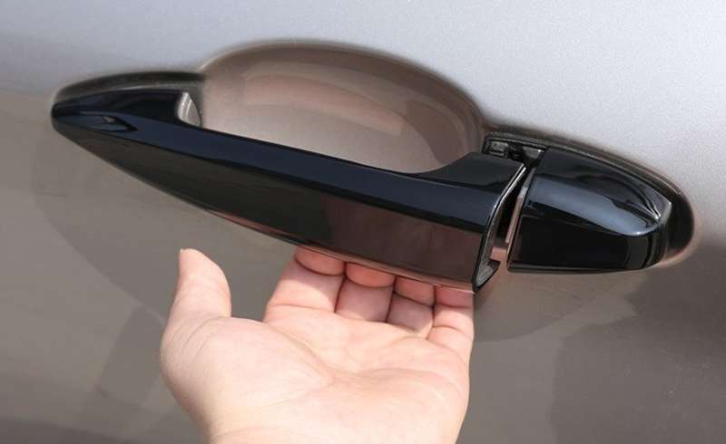 For BMW X5 F15 X6 2014-2018 ABS Black Exterior Outside Door Handle Cover Trim