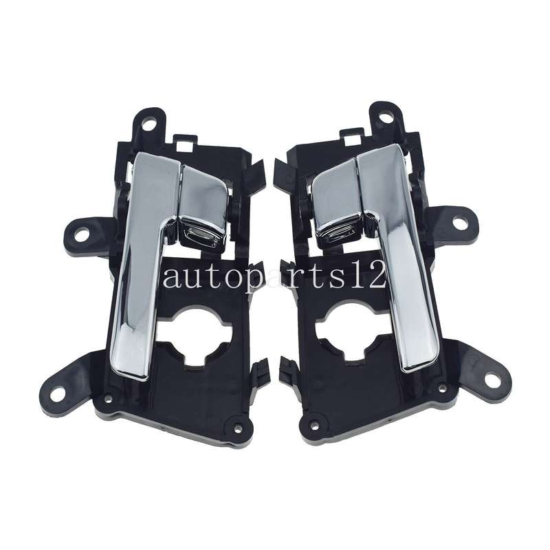 Front Left &amp; Right Interior Door Handles Chrome Pair For Kia Optima 2011-2013