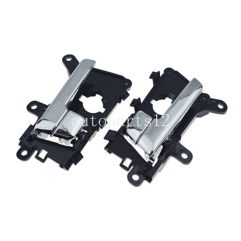 Front Left &amp; Right Interior Door Handles Chrome Pair For Kia Optima 2011-2013